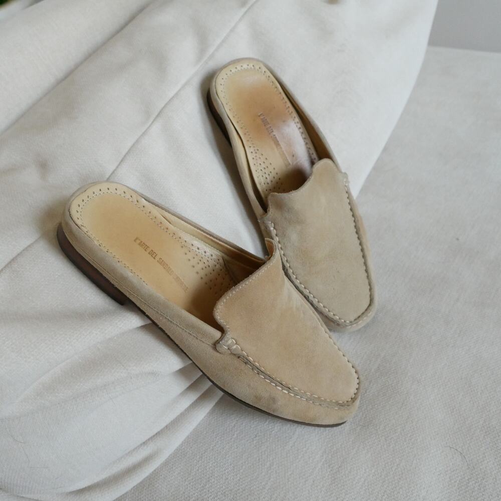 L’ARTE DEL SANDALO CAPRESE Loafer suede mule slide made in Italy 38 or 7.5 - Picture 15 of 15